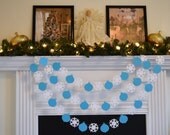 Christmas Paper Garland 10 ft, Snowflake Garland, Ornament Garland-Any occasion garland Il_170x135