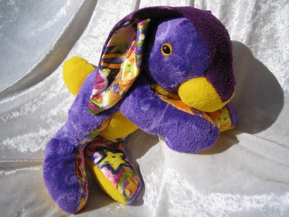 purple stuffed animal bunny