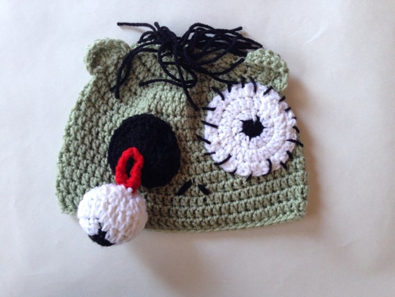 Crochet Zombie Hat by EmilysCozyCreations on Etsy