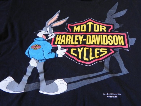 harley davidson bugs bunny shirt