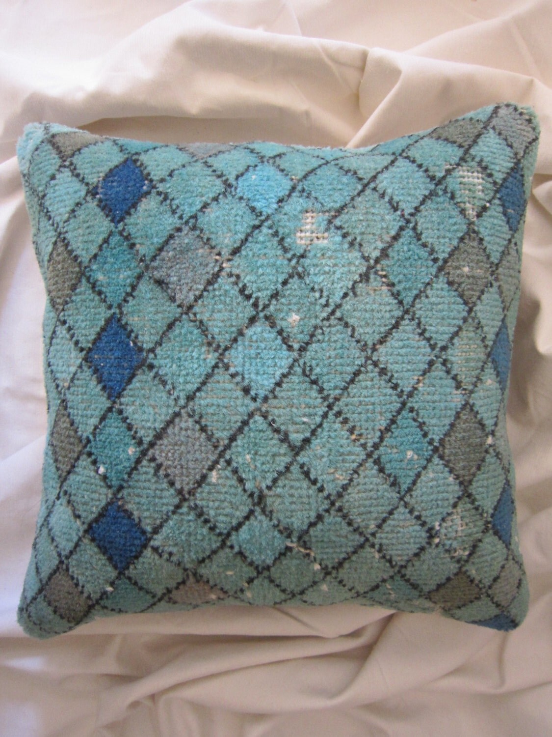 16 x 16 Kilim Pillow Cover Handmade Vintage Pillow by Beautwool