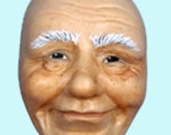 Moldf1 - 2-Inch Santa Face, by Maureen Carlson. Create Elves, Santas, Gnomes, Trolls and more