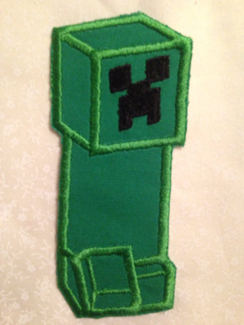 Full Creeper Minecraft Applique patch