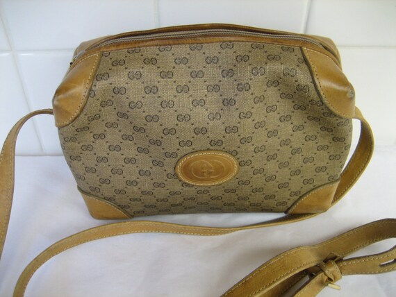 Authentic Vintage Gucci Logo Monogram Small Crossbody by CLASSYBAG