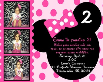 SELECTION of Minnie Mouse Birthday Invitations