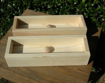 Two 4 lb Soap Molds - Wooden Log / Loaf style with Lid - Safe for Cold Process Oven Process (CPOP) - Melt & Pour