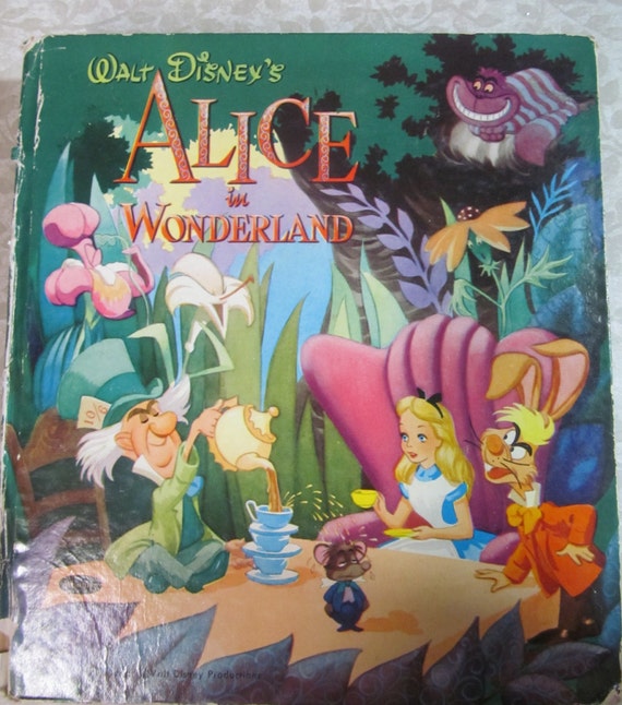 Items similar to Walt Disney's Alice In Wonderland 1951 Whitman Cozy ...