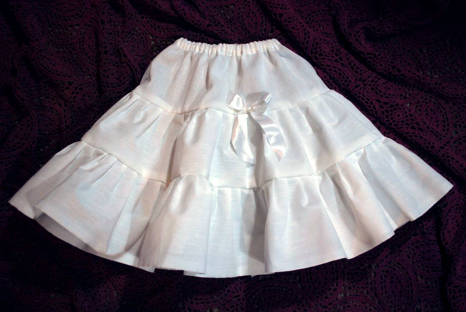 Cotton or Satin Petticoat Toddler Girl Teen Women Half
