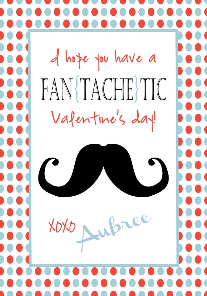 Personalized Kid Valentine Cards . Boy or Girl Printable