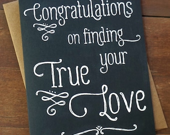 Wedding Congratulations Card - Wedding Gifts for Couple Congratulations Card Wedding Engagement Card Mr and Mrs True Love