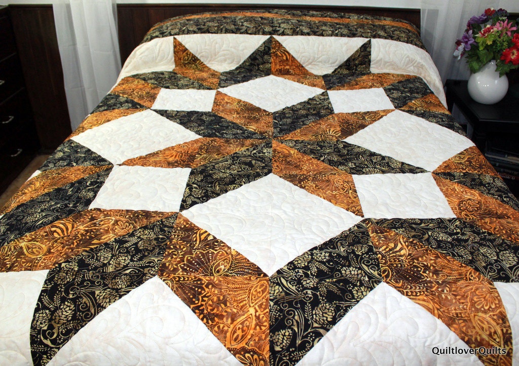 Queen Size Bed Quilt CARPENTER STAR 100 X 100