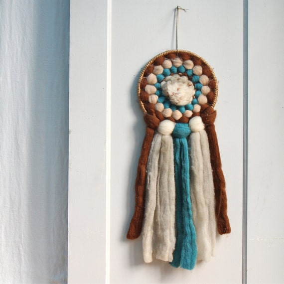 Extra Large Vintage Wool Dream Catcher / Boho Wall by ethanollie