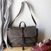 The Day Pack in Stone Waxed Canvas and Leather // Organic Cotton Lining