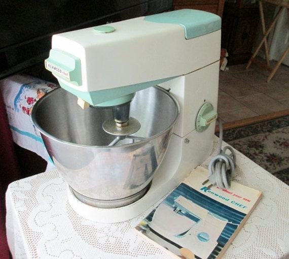 Kenwood Standing Mixer Chef Model A701A Vintage Working Aqua