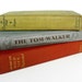 RESERVED for Christian - vintage autumn colors book collection - set of 3