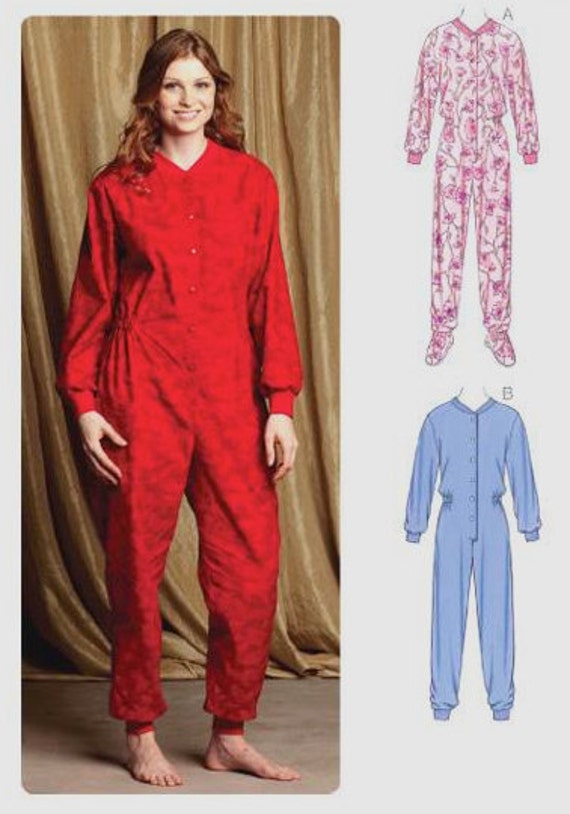 Adult Footie Pajama Pattern