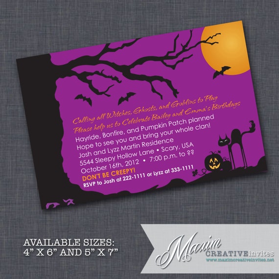Halloween Engagement Party Invitations 10