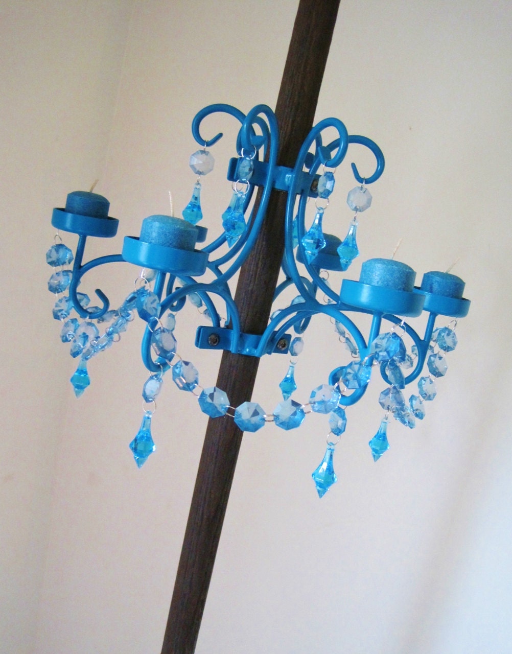 Forever Summer Turquoise Outdoor Patio Umbrella Chandelier