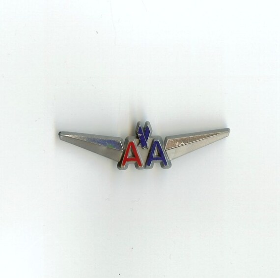 Vintage American Airlines logo pin as worn by fligh