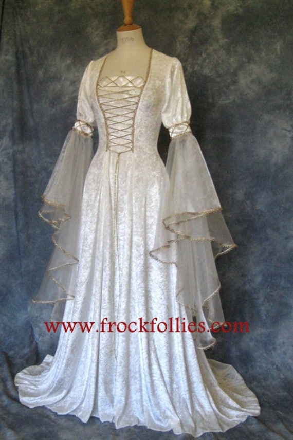 Renaissance Dress Medieval Dress Elvish Wedding Dress