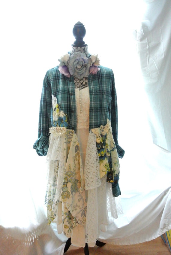 Items similar to Bohemian Duster, Romantic coat, Steampunk, piunk ...