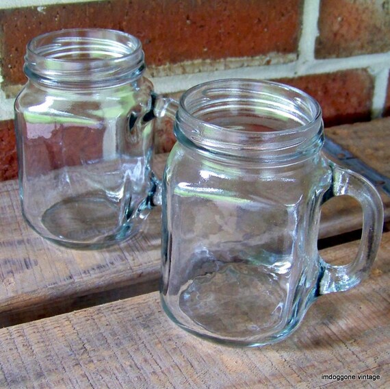 Blackburn's Jelly Jar Pair with Handles Mason Jars with