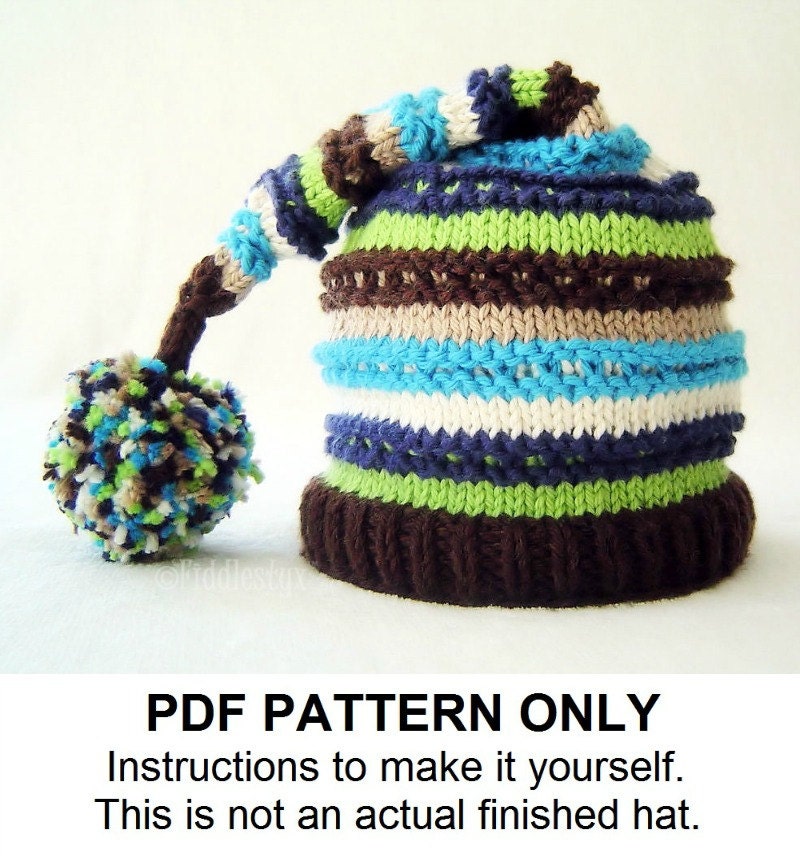 Knitting Pattern Boys Hat Pattern Stocking Hat Pattern