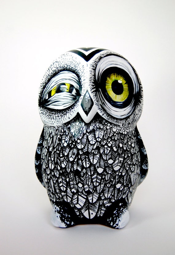 Items Similar To Custom Ceramic Owl Hand Painted CUSTOMIZED LISTING   Il 570xN.476185334 Mnp1 