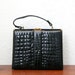 Vintage 60s Mock Croc Framed Bag