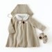 RESERVED Knitted baby dress, cap and shoes set. Baby girl, in pearl. 100% merino wool. READY to SHIP in size Newborn