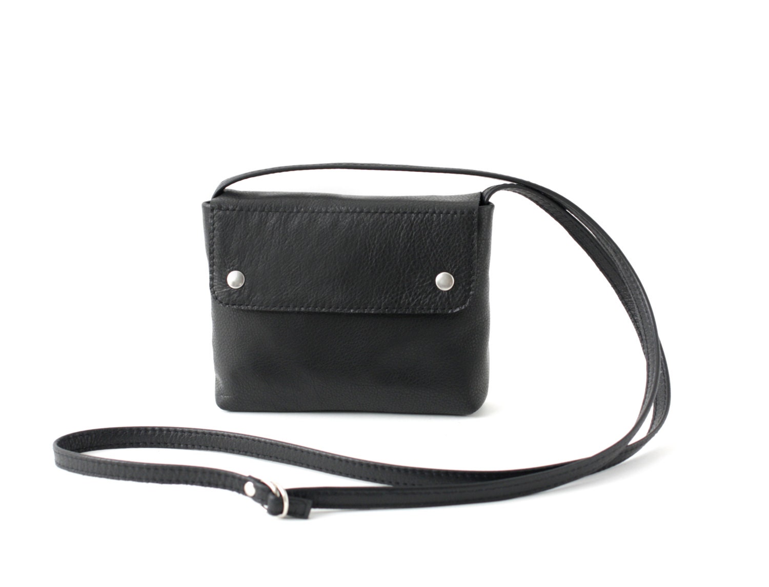Black Crossbody Purse small leather purse evening bag black