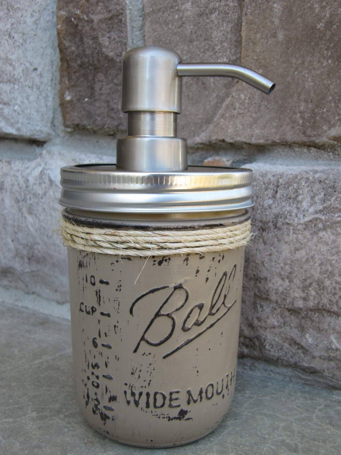 Mason jar soap and lotion dispenser by BlessHerHeartDesigns
