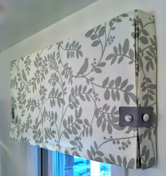 Custom Made to Order Box Pleat Valance Using Your Fabric