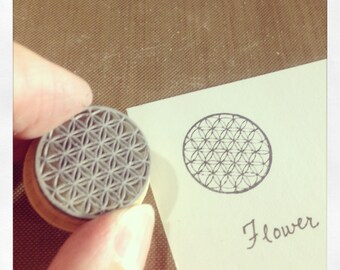 Flower of Life Rubber Stamp MIX Y005