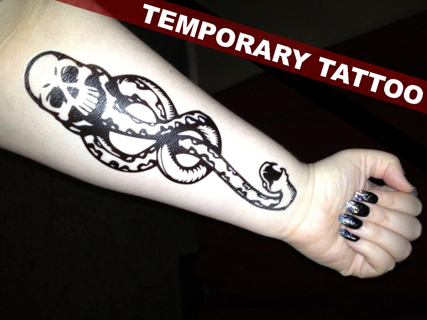 Dark Mark Temporary Tattoo Death Eater Cosplay by BadWolfCosplay