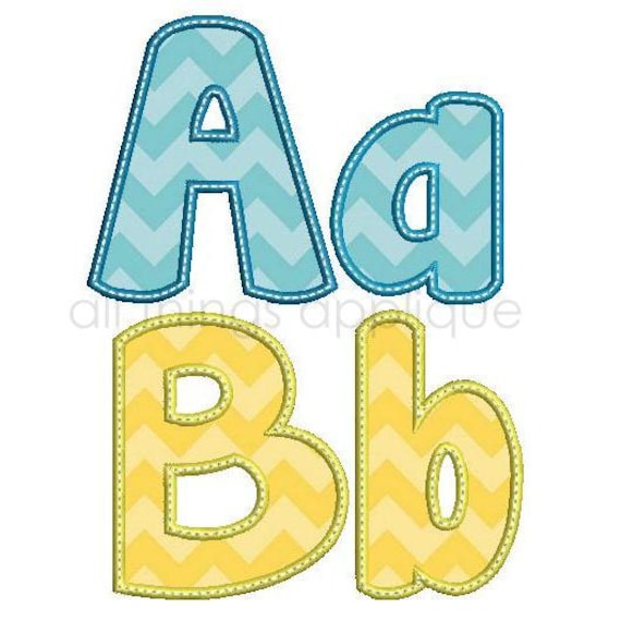 happy applique alphabet 26 letters upper and lower 3