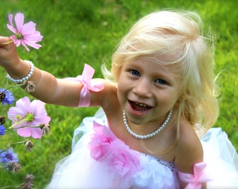 Pearl Necklace Flower Girl Gift Formal Wear Pageant Little