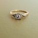 Vintage 14k Two-Tone Gold and Diamond Engagement Ring