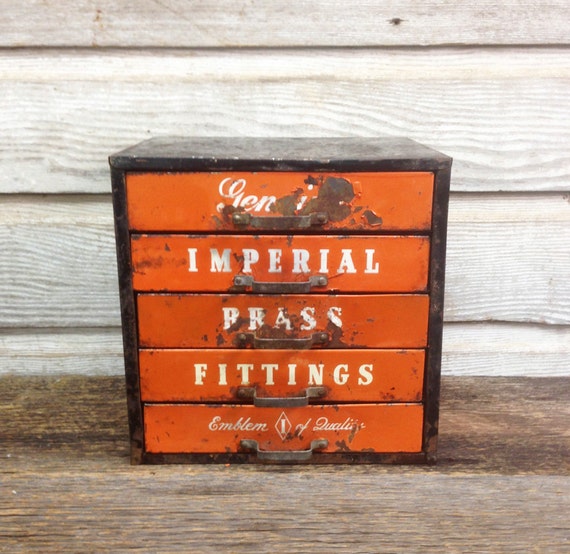 Vintage Industrial Metal Parts Imperial Brass