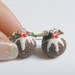 Food Jewelry Christmas Pudding Earrings Plum pudding Christmas Earrings Miniature Food Mini Food Jewellery, Polymer clay, Christmas jewelry