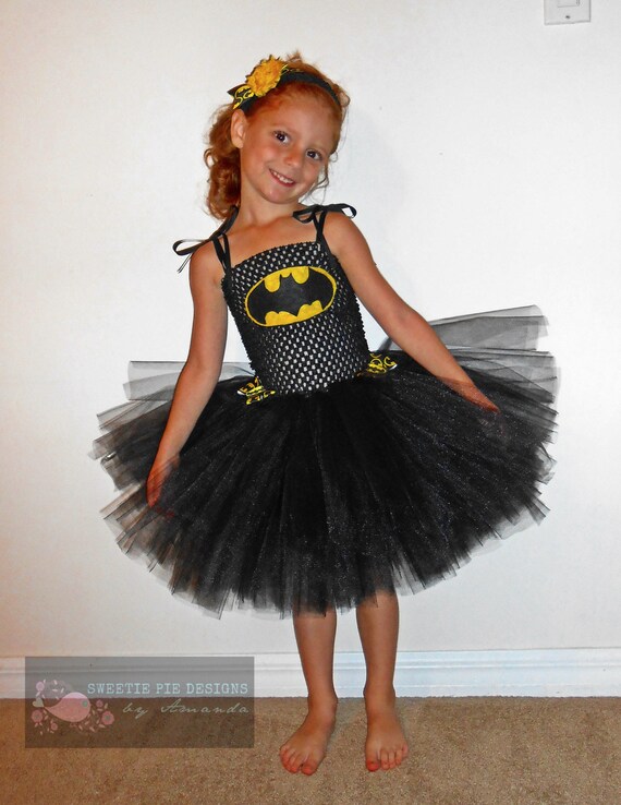 Items similar to Batgirl Inspired Tutu Dress Costume on Etsy