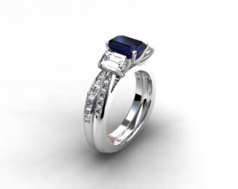Wedding ring sets sapphire