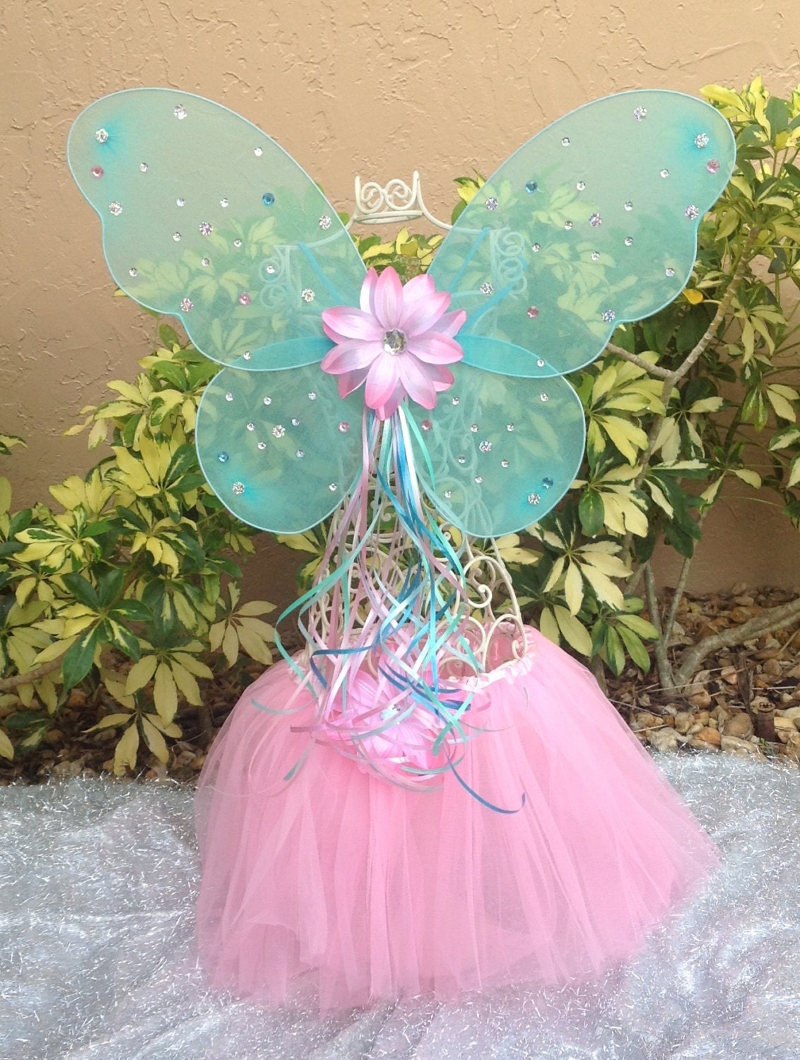 Items similar to Fairy Costume, Pink Fairy, Fairy Wings, Princess ...
