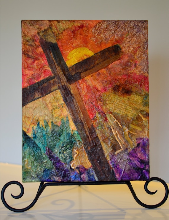 Items similar to Colorful Religious Art, Vibrant and Joyful Blessings