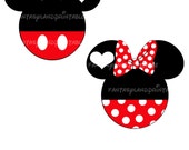 Items similar to Mickey and Minnie Mouse DIY you print Printable Iron ...