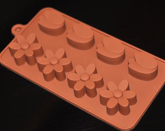Flexible Silicone Chocolate Mold Ice Candy Molds - Type T Tulip Floret
