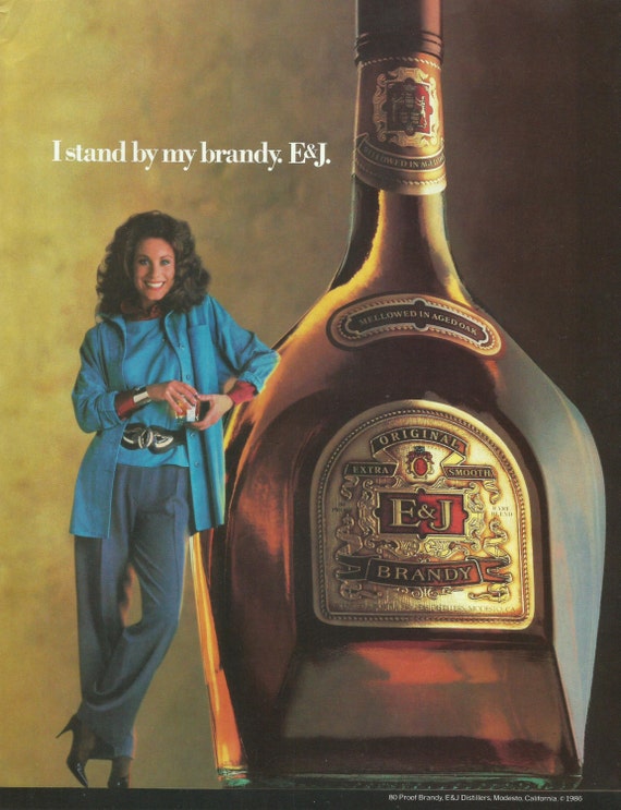 E & J Brandy Original 1986 Vintage Ad Color by VintageAdarama