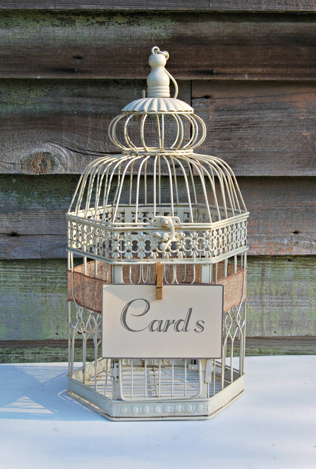 Vintage Birdcage For Wedding Cards 4