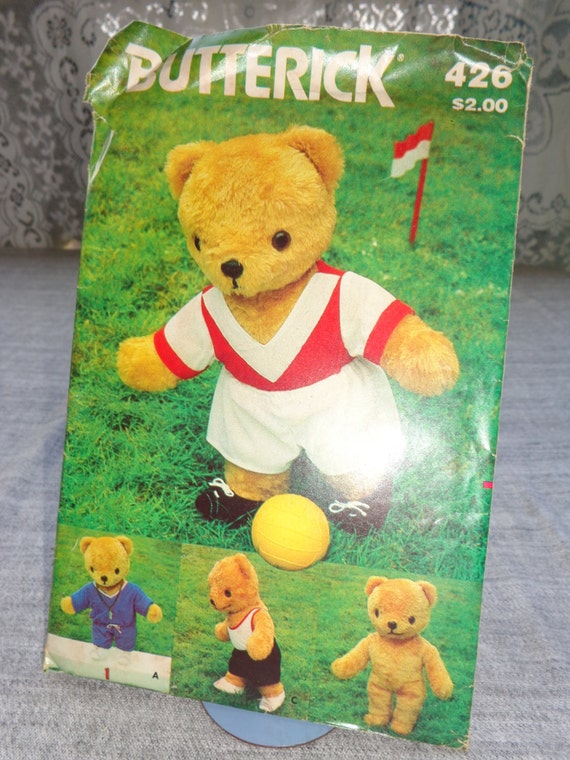 butterick teddy bear pattern