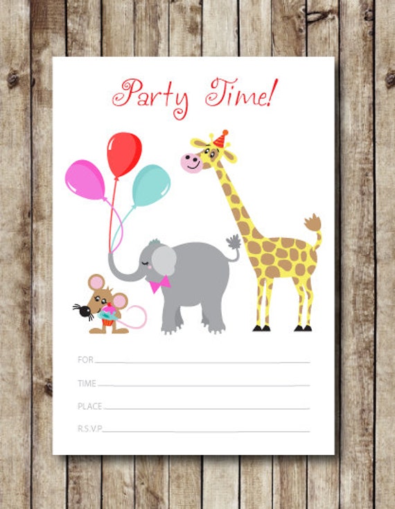 Items similar to Printable Children's Party Invitation on Etsy